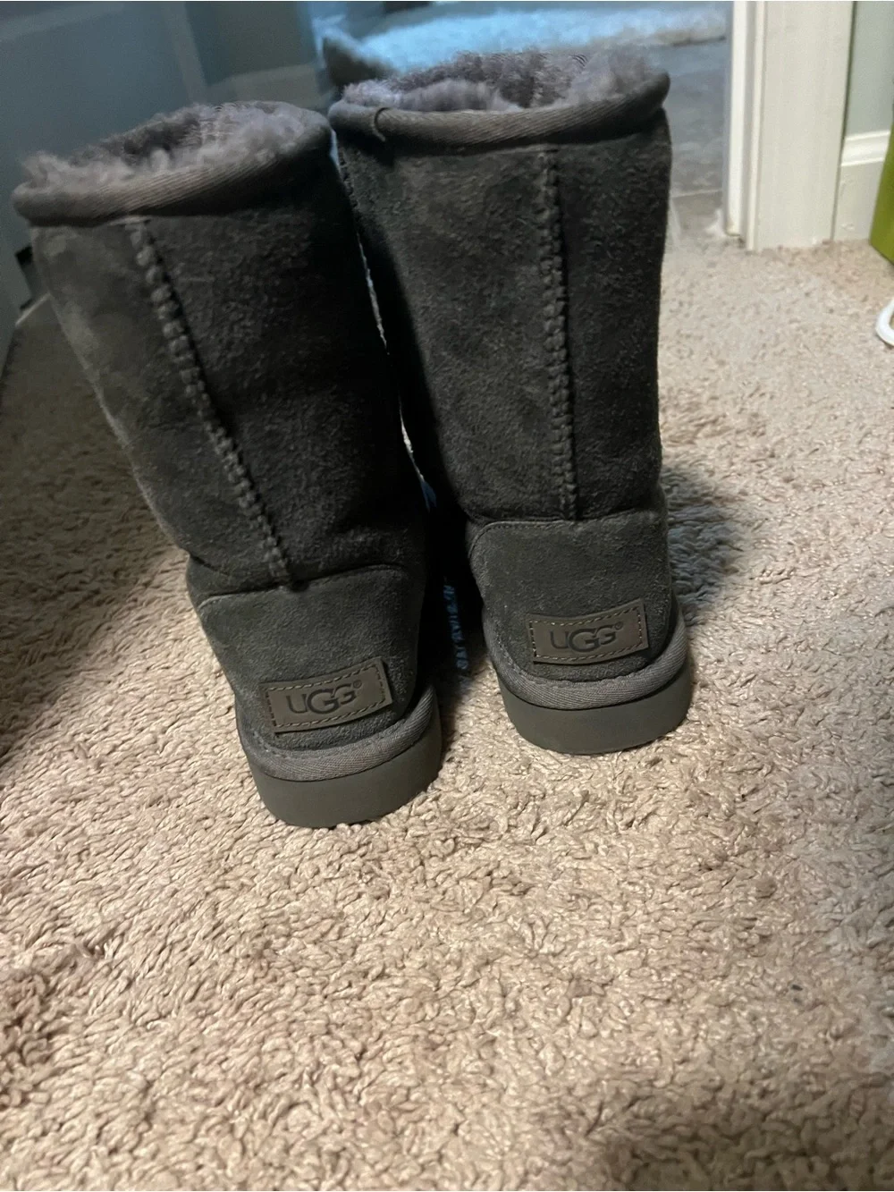 UGG Women's Mid-Calf Suede Winter Boots in Gray